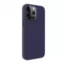 Evelatus Apple iPhone 14 Pro Max funda de piel genuina con MagSafe azul