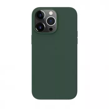 Evelatus Apple iPhone 14 Pro Max funda de piel genuina con MagSafe verde oscuro
