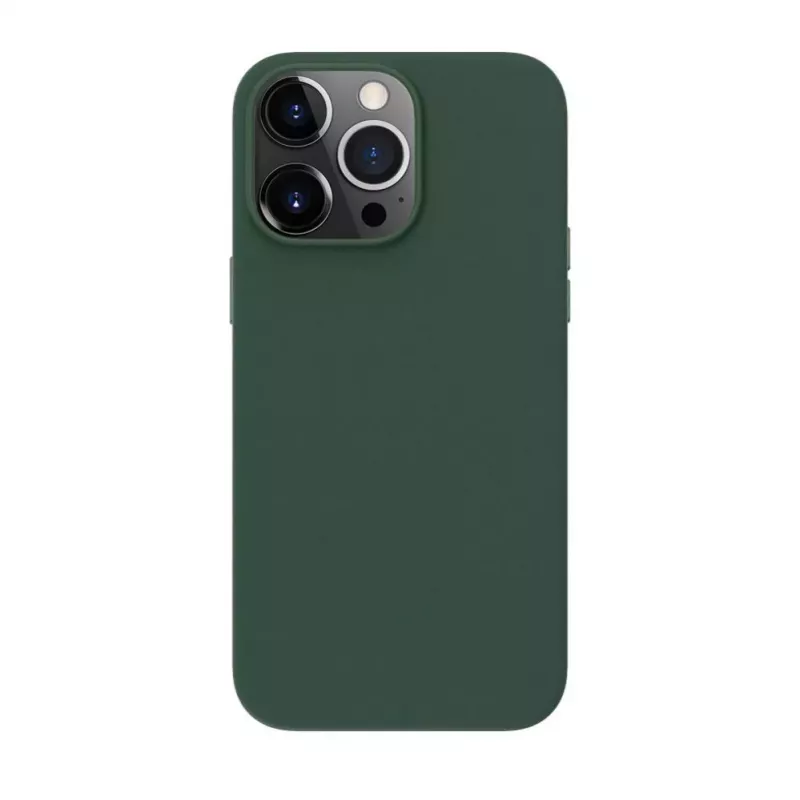 Evelatus Apple iPhone 14 Pro Max funda de piel genuina con MagSafe verde oscuro