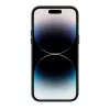 Evelatus Apple iPhone 14 Pro Max funda de piel genuina con MagSafe verde oscuro