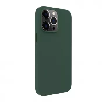 Evelatus Apple iPhone 14 Pro Max funda de piel genuina con MagSafe verde oscuro