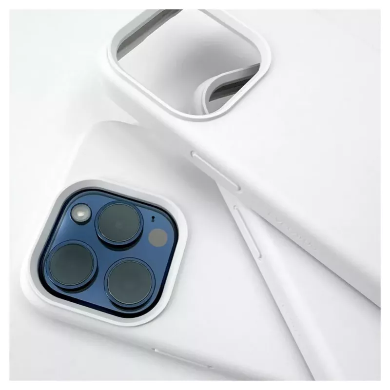 Evelatus Apple iPhone 14 Pro Funda de silicona Soft Touch Premium blanca