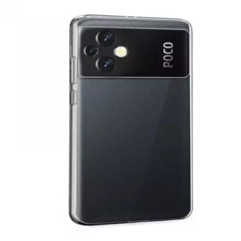 Evelatus Funda de silicona transparente para Xiaomi Poco M5 1,5mm TPU