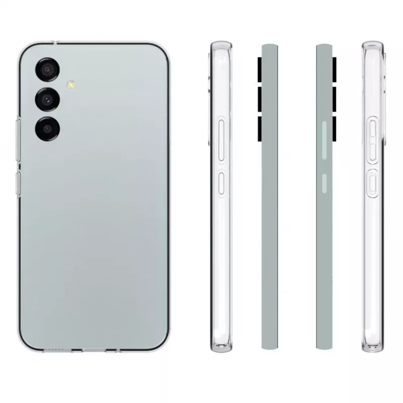 Evelatus Funda de silicona transparente para Samsung Galaxy S23 Plus 1,5mm TPU