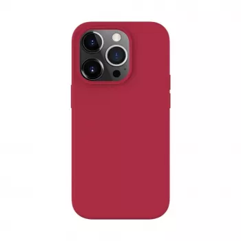 Evelatus Funda de silicona Premium Soft Touch para Apple iPhone 14 Pro 6,1 roja