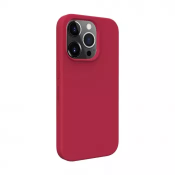 Evelatus Funda de silicona Premium Soft Touch para Apple iPhone 14 Pro 6,1 roja