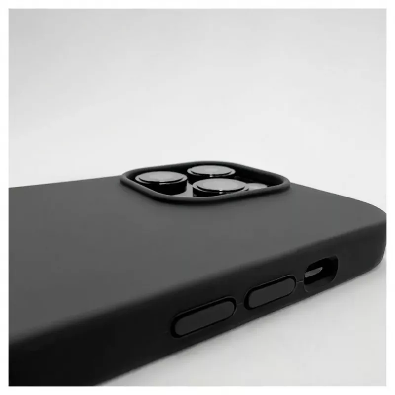 Evelatus Funda de silicona Premium MagSafe Soft Touch para Apple iPhone 12 Pro Max negra