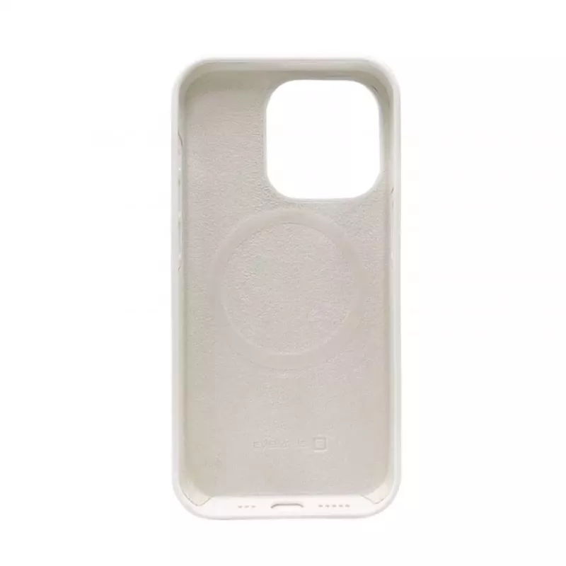 Evelatus Funda de silicona Premium MagSafe Soft Touch para Apple iPhone 12 Pro blanca