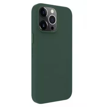 Evelatus Funda de silicona Premium MagSafe Soft Touch para Apple iPhone 13 Pro verde oscuro