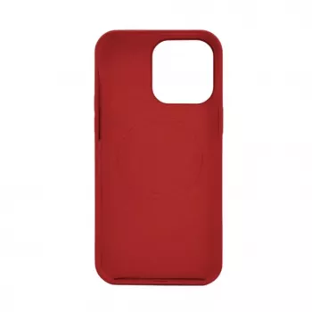 Evelatus Funda de silicona Premium MagSafe Soft Touch para Apple iPhone 14 Plus rojo oscuro