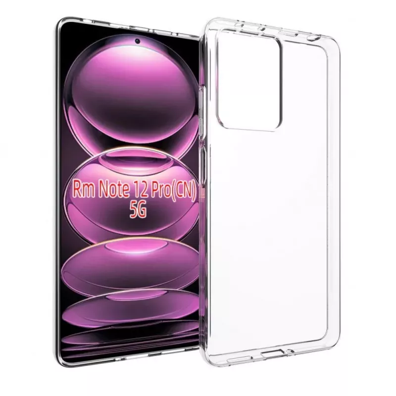 Evelatus Funda de silicona transparente para Xiaomi Redmi Note 12 Pro 5G / Poco X5 5G 1.5mm TPU