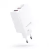 Evelatus Cargador de viaje ETC06 pared EU 3 puertos 32W USB-C / USB-A2 blanco