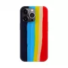 Evelatus Funda de silicona para Apple iPhone 13 Pro Max multicolor arcoíris
