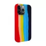 Evelatus Funda de silicona para Apple iPhone 13 Pro Max multicolor arcoíris