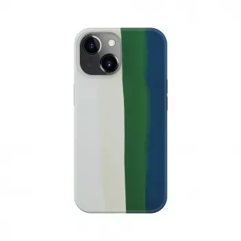 Evelatus Funda de silicona para Apple iPhone 14 multicolor verde