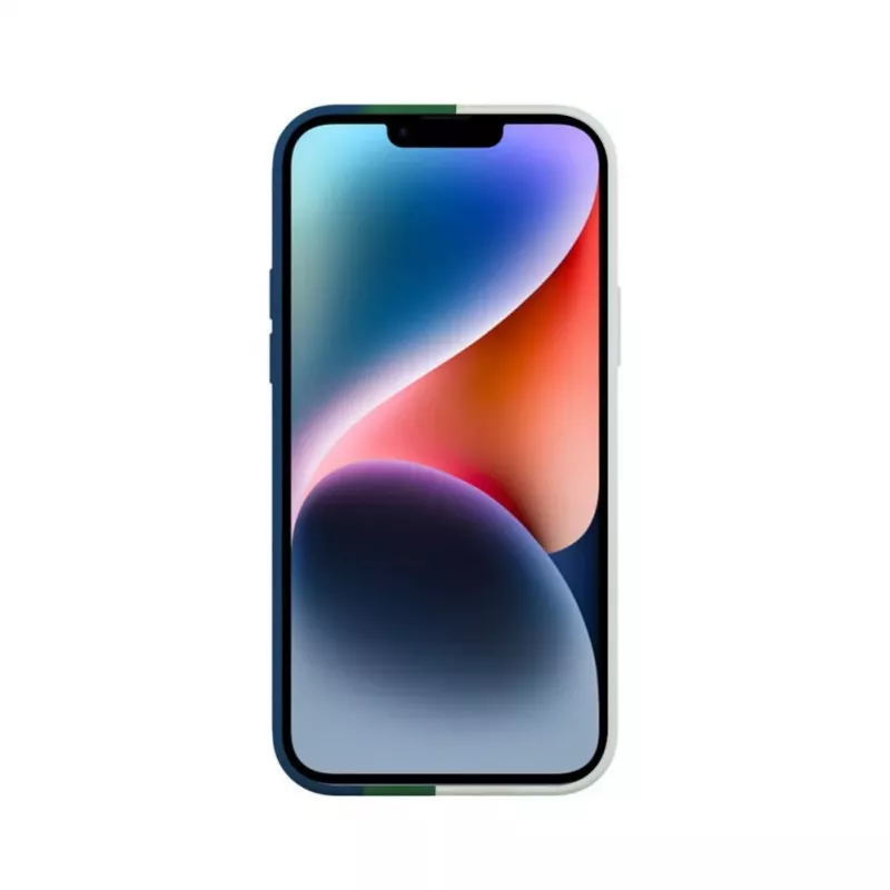 Evelatus Funda de silicona para Apple iPhone 14 multicolor verde