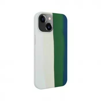 Evelatus Funda de silicona para Apple iPhone 14 multicolor verde