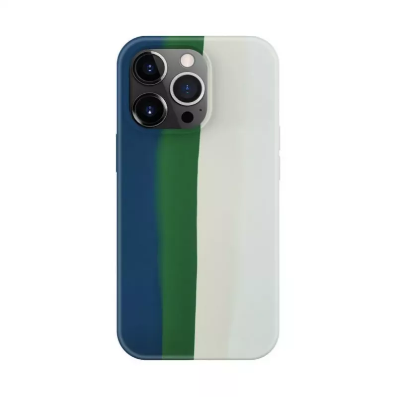 Evelatus Funda de silicona para Apple iPhone 14 Pro multicolor verde