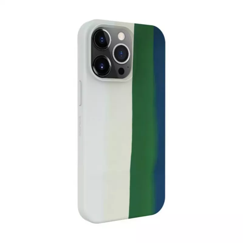 Evelatus Funda de silicona para Apple iPhone 14 Pro multicolor verde