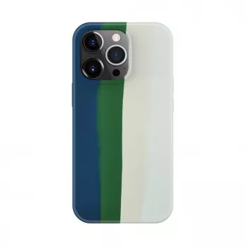 Evelatus Funda de silicona para Apple iPhone 14 Pro Max multicolor verde