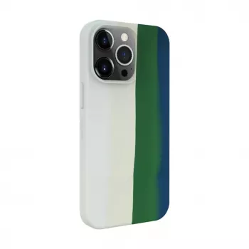 Evelatus Funda de silicona para Apple iPhone 14 Pro Max multicolor verde