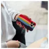 Evelatus Funda de silicona para Apple iPhone 14 Pro Max multicolor arcoíris
