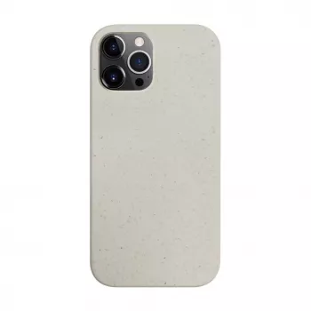 iLike Funda de silicona Eco Print Design para Apple iPhone 12 Pro Max blanca