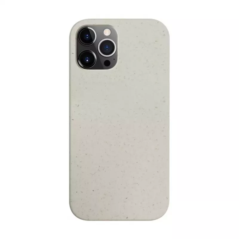 iLike Funda de silicona Eco Print Design para Apple iPhone 12 Pro Max blanca