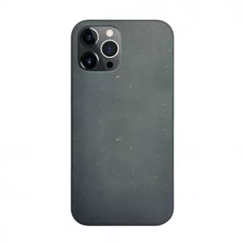iLike Funda de silicona y plástico Eco Print Design para Apple iPhone 12 Pro Max negra