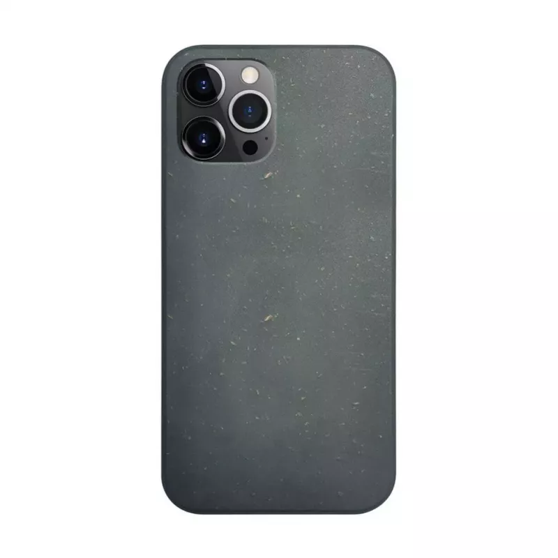 iLike Funda de silicona y plástico Eco Print Design para Apple iPhone 12 Pro Max negra