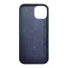 iLike Funda de silicona y plástico Eco Print Design para Apple iPhone 13 azul