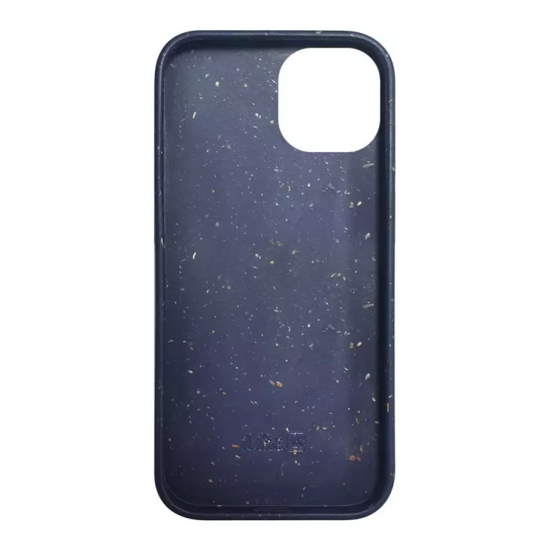 iLike Funda de silicona y plástico Eco Print Design para Apple iPhone 13 azul