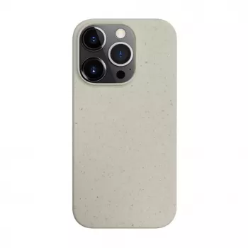 iLike Funda de silicona y plástico Eco Print Design para Apple iPhone 13 Pro blanca