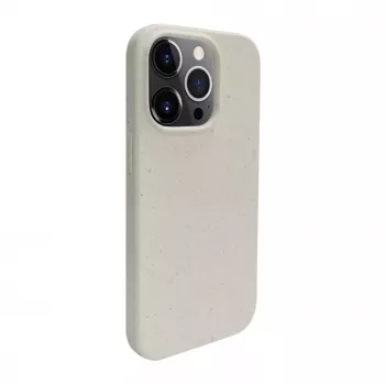 iLike Funda de silicona y plástico Eco Print Design para Apple iPhone 13 Pro blanca