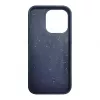 iLike Funda de silicona y plástico Eco Print Design para Apple iPhone 13 Pro Max azul