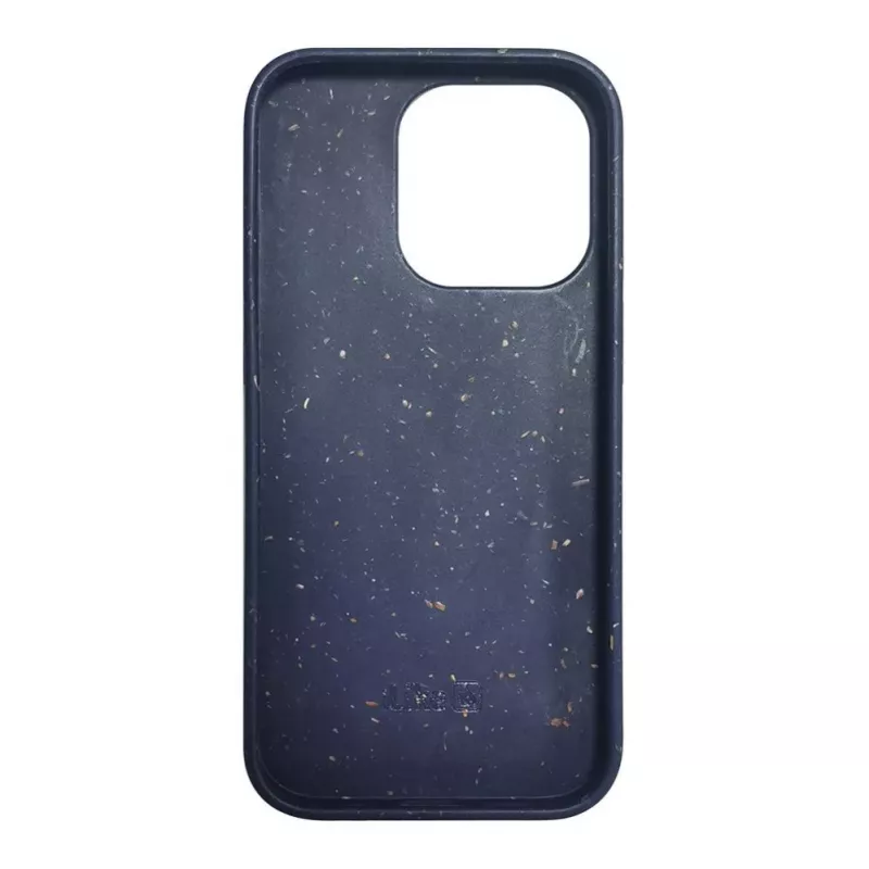 iLike Funda de silicona y plástico Eco Print Design para Apple iPhone 13 Pro Max azul