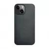 iLike Funda de silicona y plástico Eco Print Design para Apple iPhone 14 negra