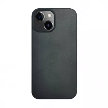 iLike Funda de silicona y plástico Eco Print Design para Apple iPhone 14 negra
