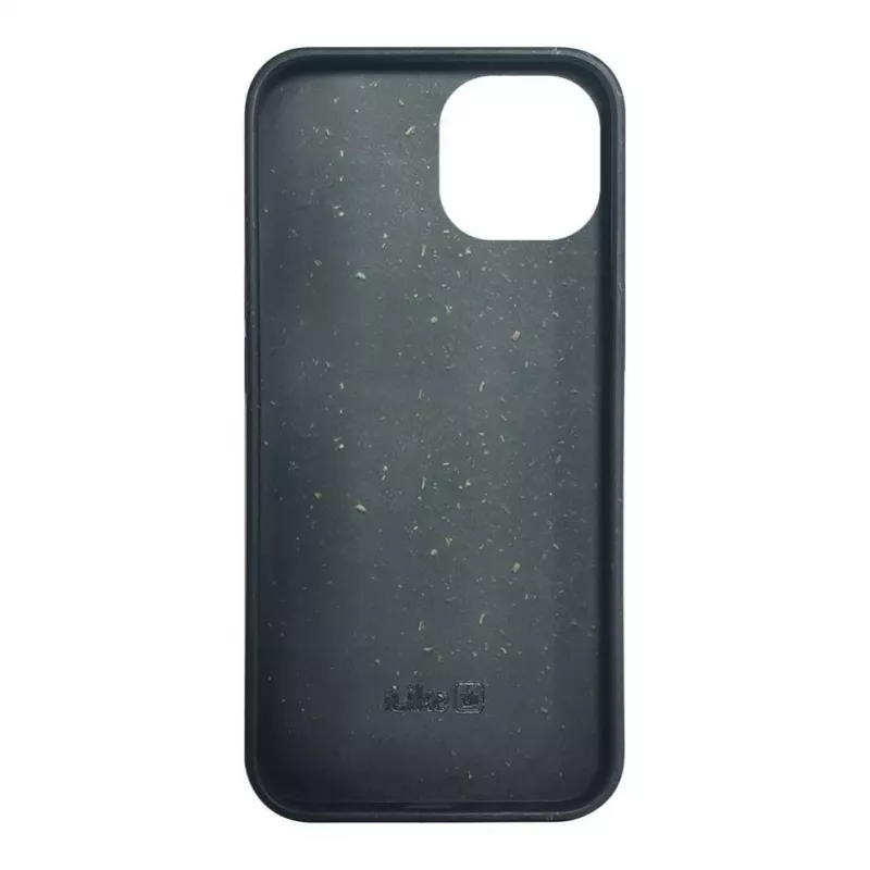 iLike Funda de silicona y plástico Eco Print Design para Apple iPhone 14 negra