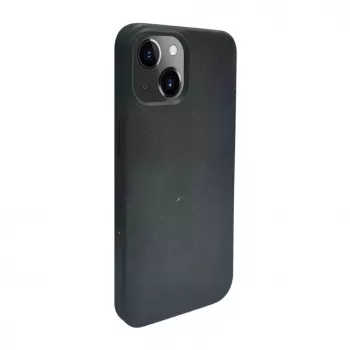 iLike Funda de silicona y plástico Eco Print Design para Apple iPhone 14 negra