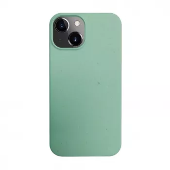 iLike Funda de silicona y plástico Eco Print Design flor para Apple iPhone 14 verde