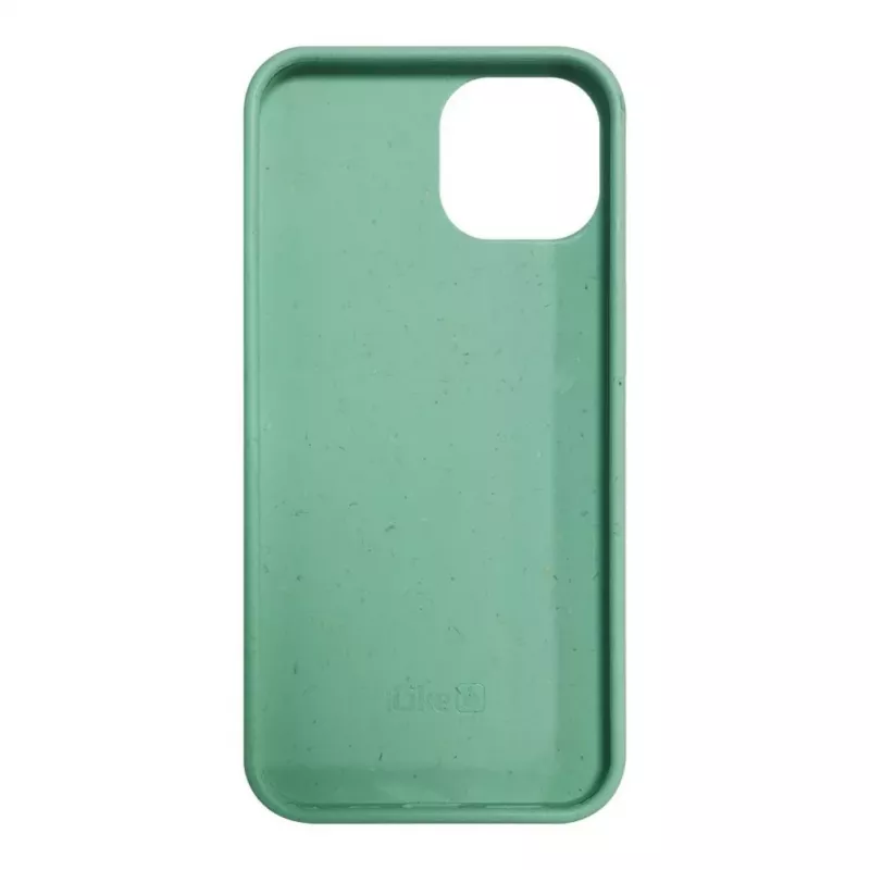 iLike Funda de silicona y plástico Eco Print Design flor para Apple iPhone 14 verde