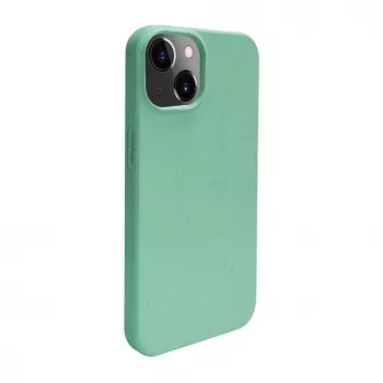 iLike Funda de silicona y plástico Eco Print Design flor para Apple iPhone 14 verde