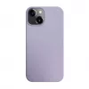 iLike Funda de silicona y plástico Eco Print Design flor para Apple iPhone 14 lila