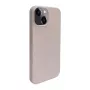 iLike Funda de silicona y plástico Eco Print Design para Apple iPhone 14 beige