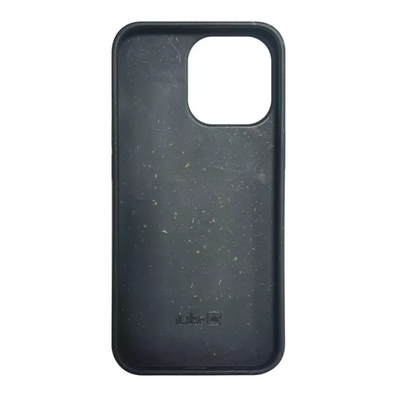 iLike Funda de silicona y plástico Eco Print Design para Apple iPhone 14 Pro Max negra