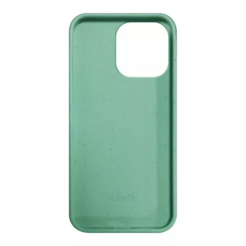iLike Funda de silicona y plástico Eco Print Design flor para Apple iPhone 14 Pro Max verde