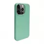iLike Funda de silicona y plástico Eco Print Design flor para Apple iPhone 14 Pro Max verde