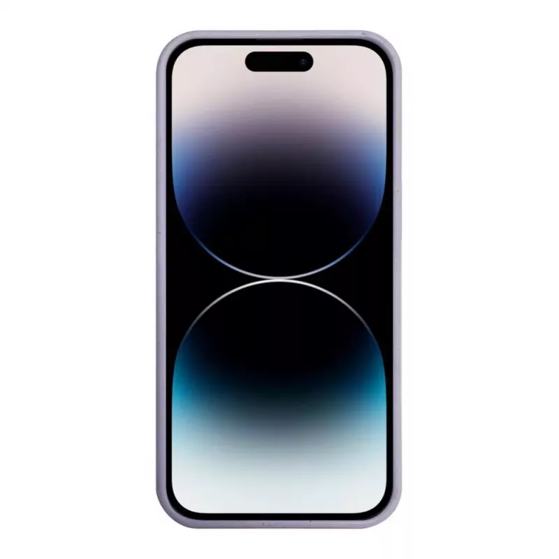 iLike Funda de silicona y plástico Eco Print Design flor para Apple iPhone 14 Pro Max lila
