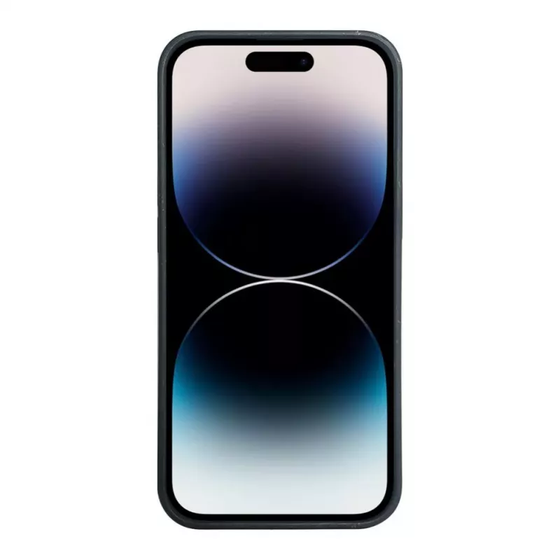 iLike Funda de silicona y plástico Eco Print Design para Apple iPhone 14 Pro negra